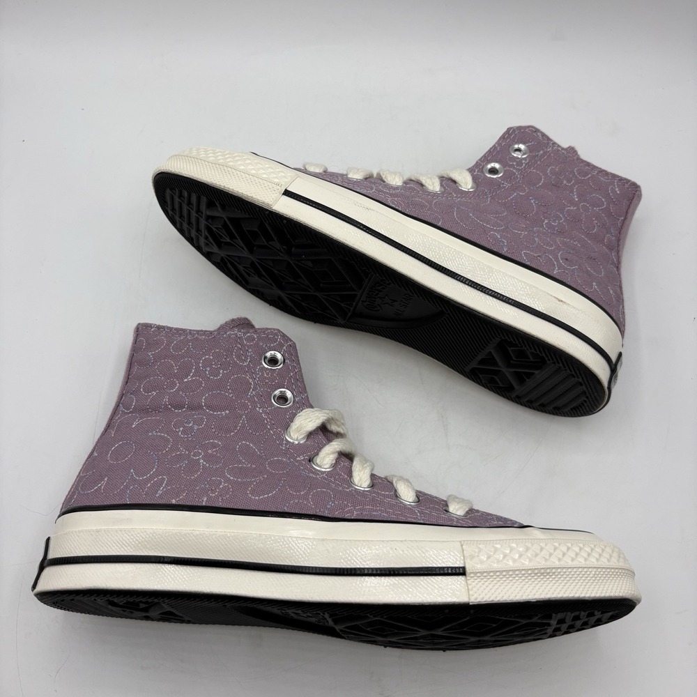 Converse Chuck 70 Gradient Flowers Hi‎ Top Sneakers Orchid Dust/Egret/Black Sz 6 - Picture 4 of 10
